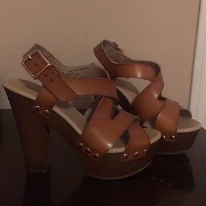 Just fab brown heels